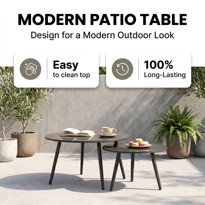 Legion Outdoor Sofa Set 2 Seater , 2 Single seater and 2 Center Table Set (Dark Grey) Braided & Rope