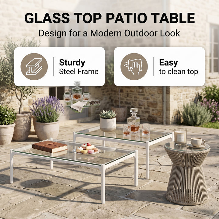 Arthur Outdoor Sofa Set 2 3 Seater sofa, 2 Single seater, 1 Small Table and 1 Center Table With 1 Side Table Set