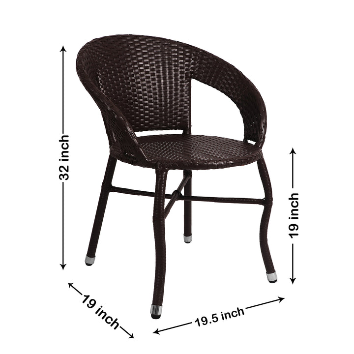 Hapit Outdoor Patio Seating Set 2 Chairs and 1 Table Set