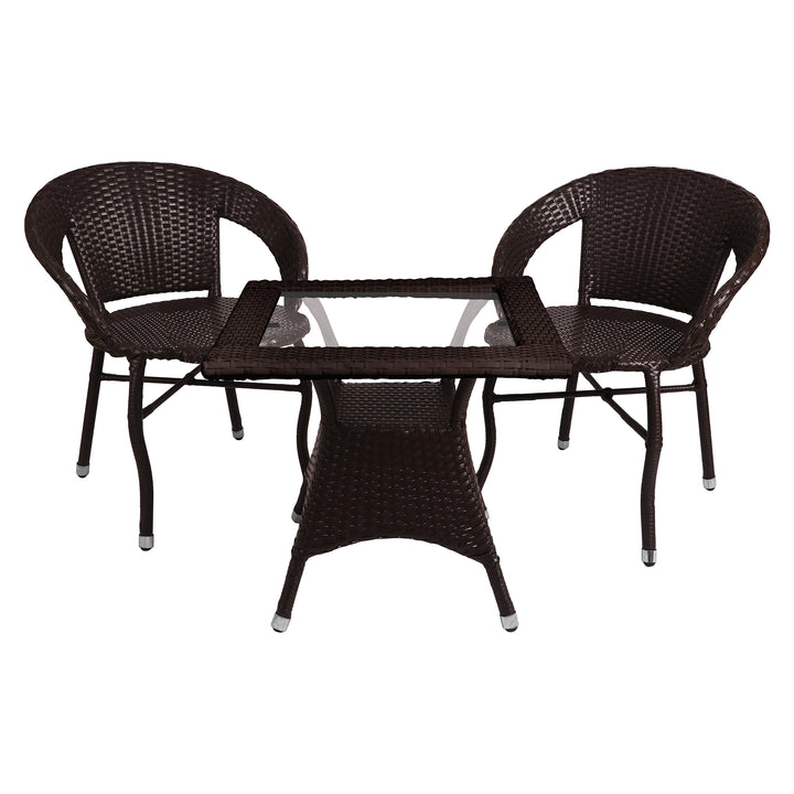 Hapit Outdoor Patio Seating Set 2 Chairs and 1 Table Set