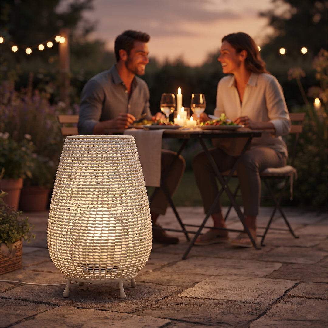 Okawa Outdoor Wicker Floor Lamp