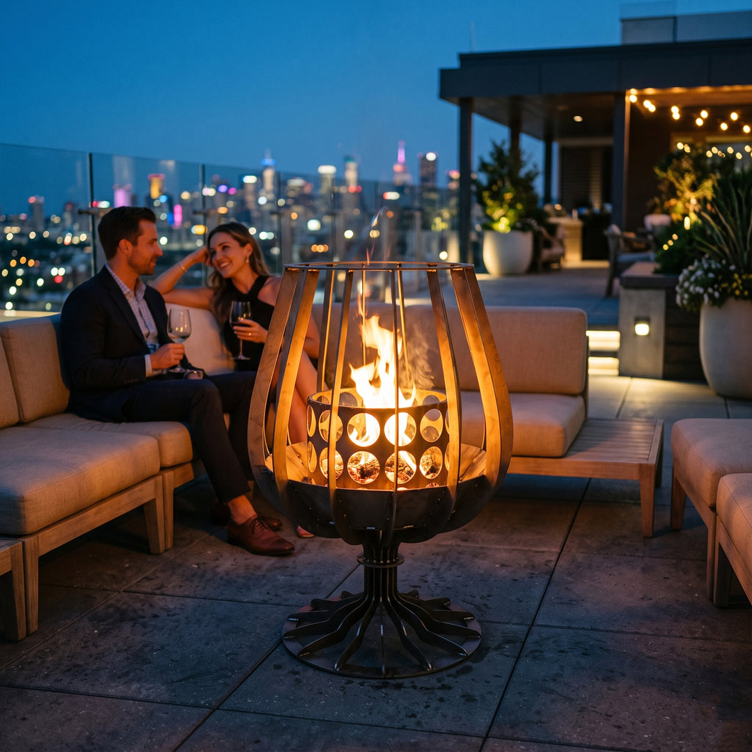 Nova Glass Shape Outdoor Fire Pits