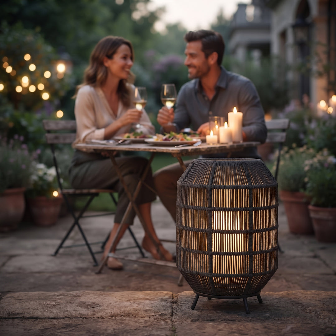 Emeric Outdoor Rope Floor Lamp