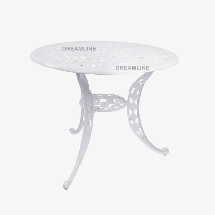 Lenz Cast Aluminium Garden Patio Seating 2 Chair and 1 Table Set