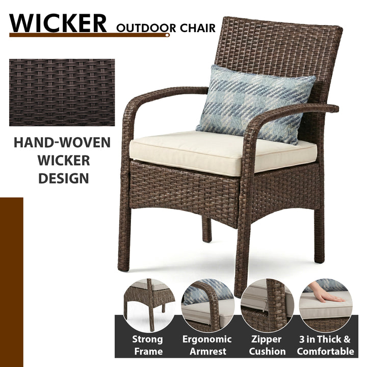 Canapa Outdoor Sofa Set 2 Seater , 2 Single seater and 1 Center Table Set (Brown)