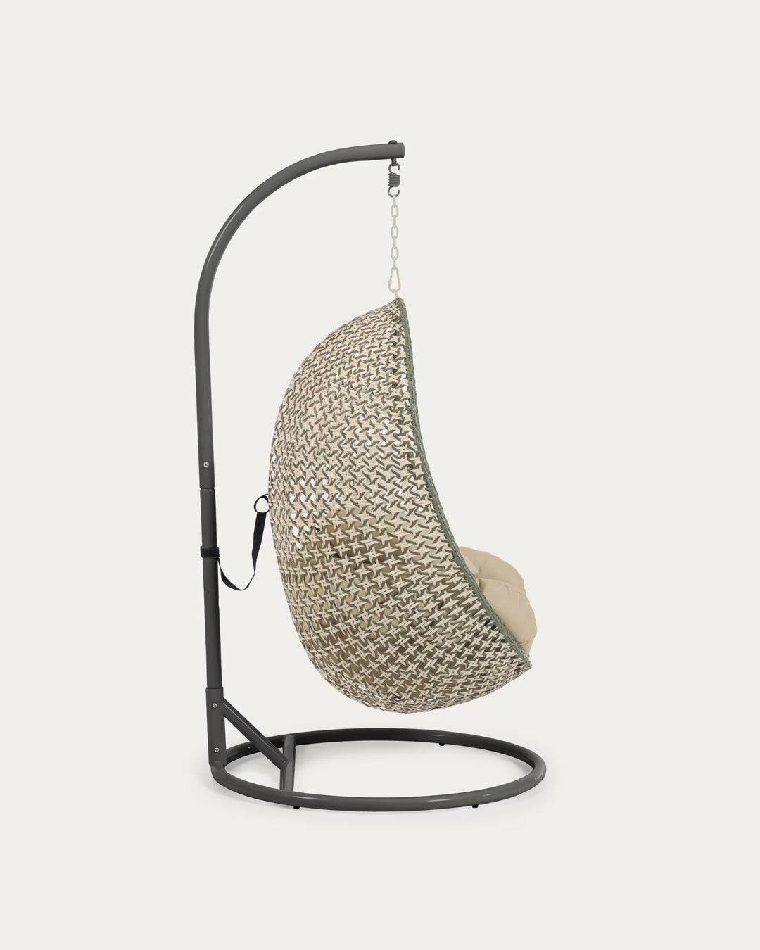 Oyla Single Seater Hanging Swing With Stand For Balcony , Garden
