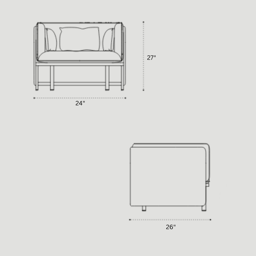 Cara Outdoor Garden Balcony Sofa Set 3 Seater, 2 Single Seater and 1 Center Table Set (Honey)