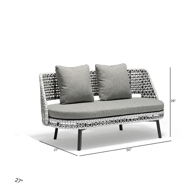 Bufil Outdoor Garden Balcony Sofa Set 2 Seater,2 Single seater and 2 Center Table Set (Grey)