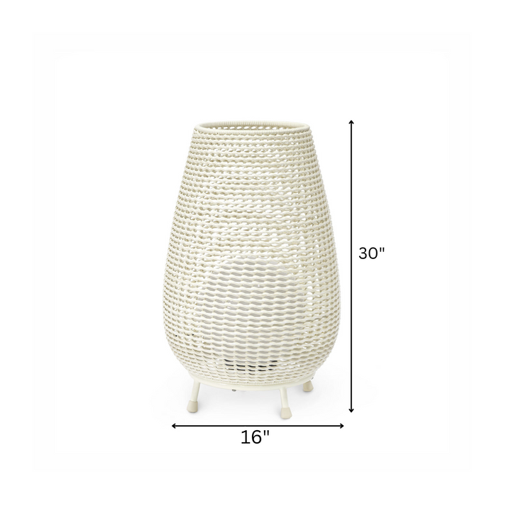 Okawa Outdoor Wicker Floor Lamp