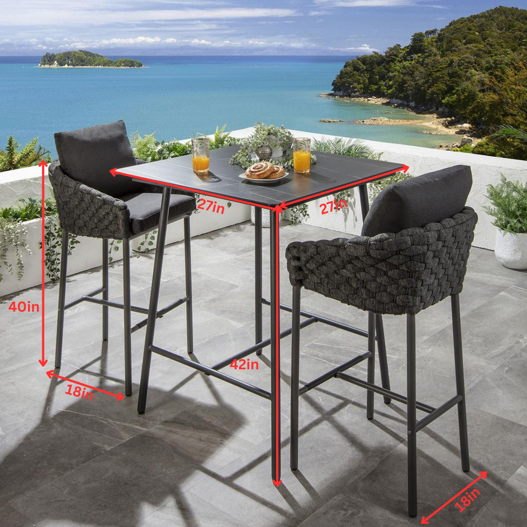 Bar Set Garden Bar Stools Uk Bramblecrest La Rochelle Seat Bar Set