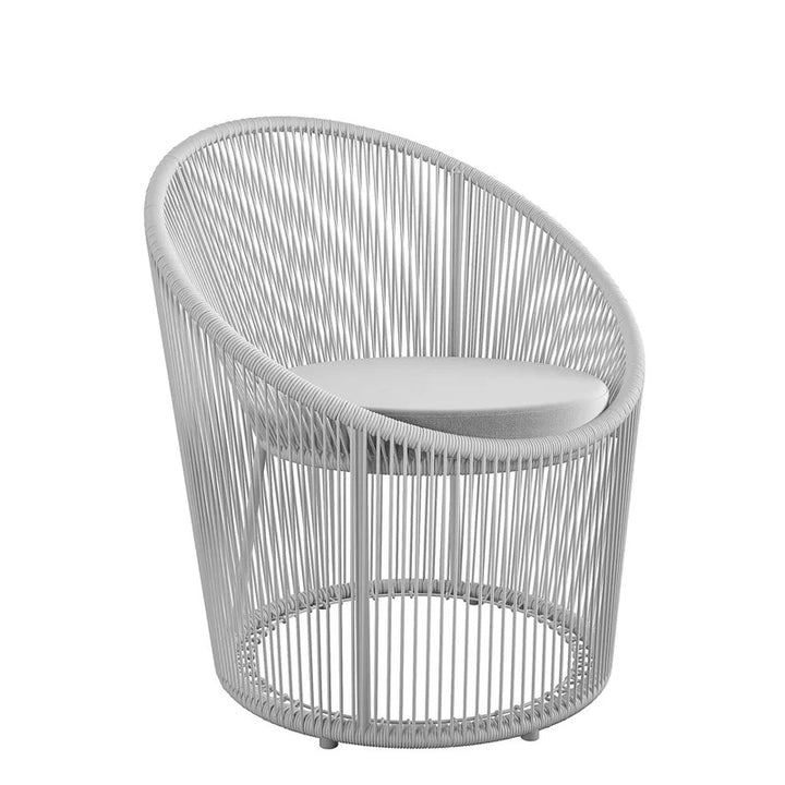 Nibo Outdoor Patio Seating Single Chair (White)