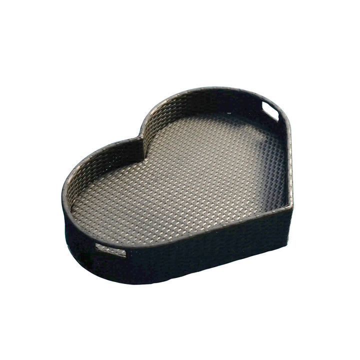 Núria Luxury Floating Serving Tray For Swimming Pool - Brown (Heart Shape)