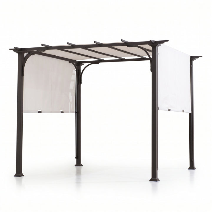 Briana Outdoor Pergola For Garden,Terrace (Black)