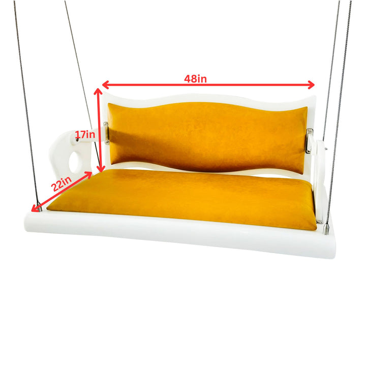 Clark Double Seater Hanging Swing Without Stand For Balcony , Garden Swing ( Acrylic )