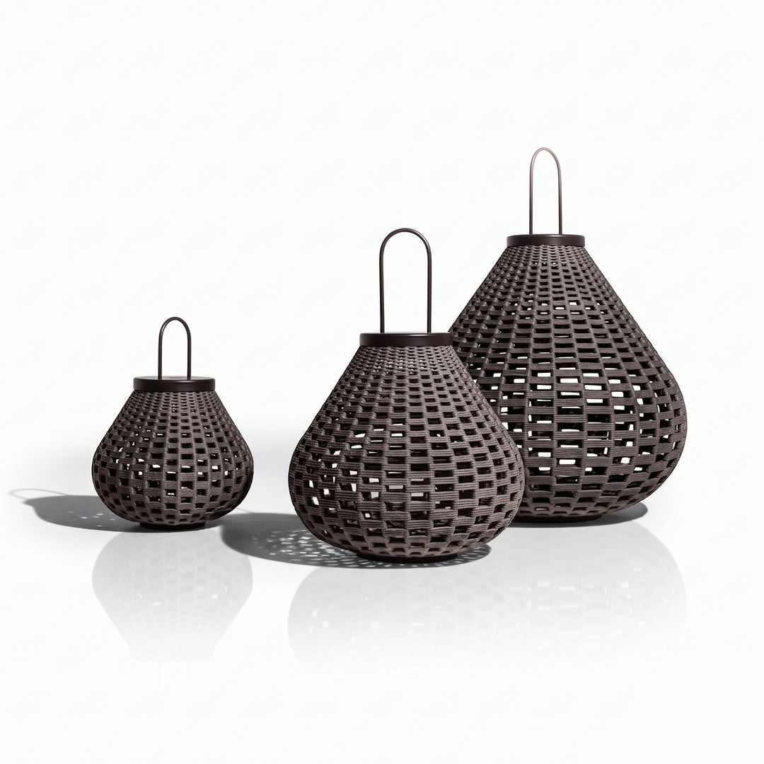 Kaori Outdoor Rope Floor Lamp (Set of 3)