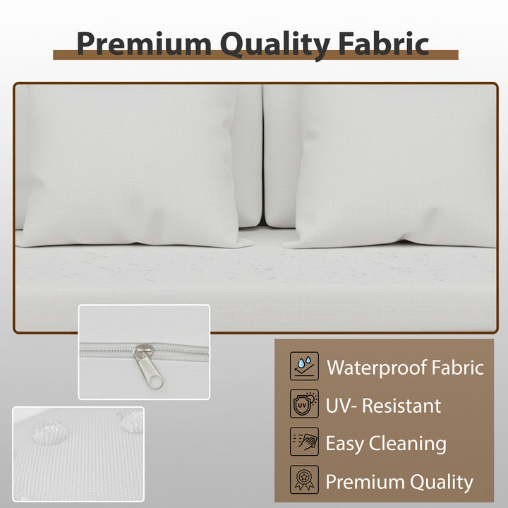 Seibi Outdoor Garden Balcony Sofa Set 2 Seater , 2 Single Seater 2 Center Table Set Braided and Rope