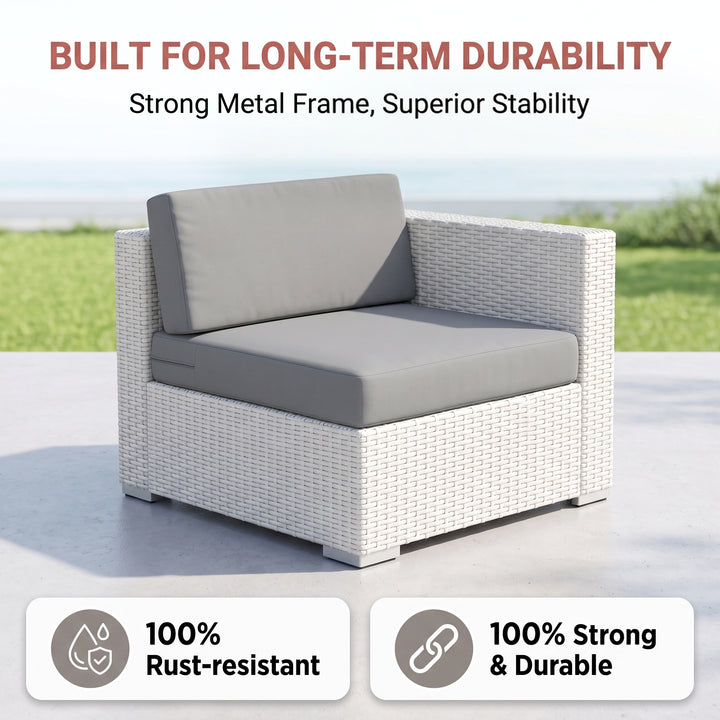 Alison Outdoor Sofa Set 2 Seater Right Sofa, 2 Seater Left Sofa and 1 Center Table