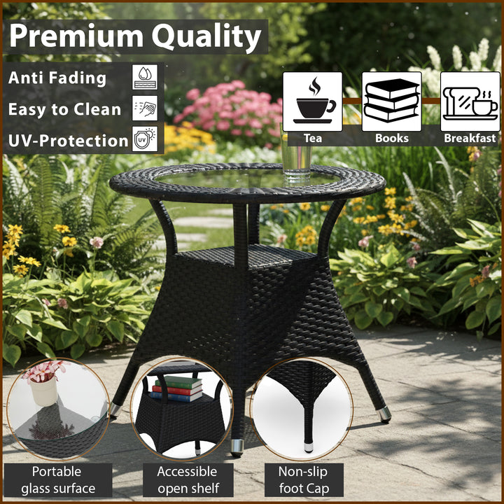 Boss Outdoor Patio Seating Set 4 Chairs and 1 Table Set