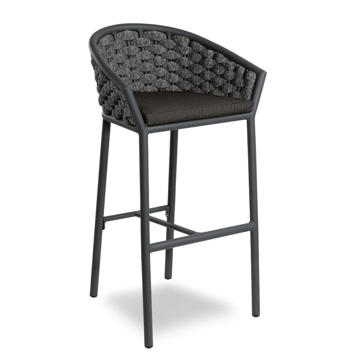 Cirillo Outdoor Patio Bar Chair 1 Chairs For Balcony Braided & Rope