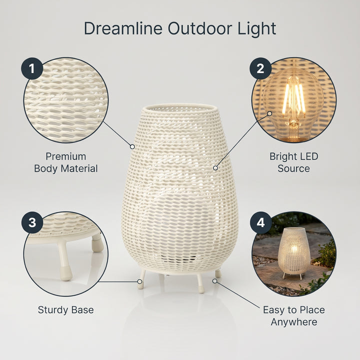 Okawa Outdoor Wicker Floor Lamp