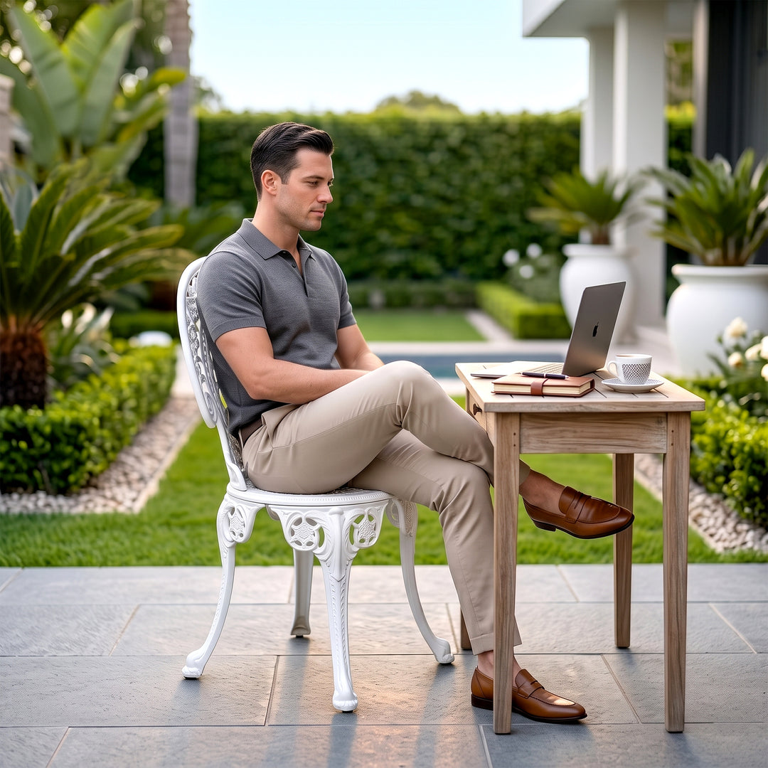 Zenck Cast Aluminium Garden Patio Single Seater Chair