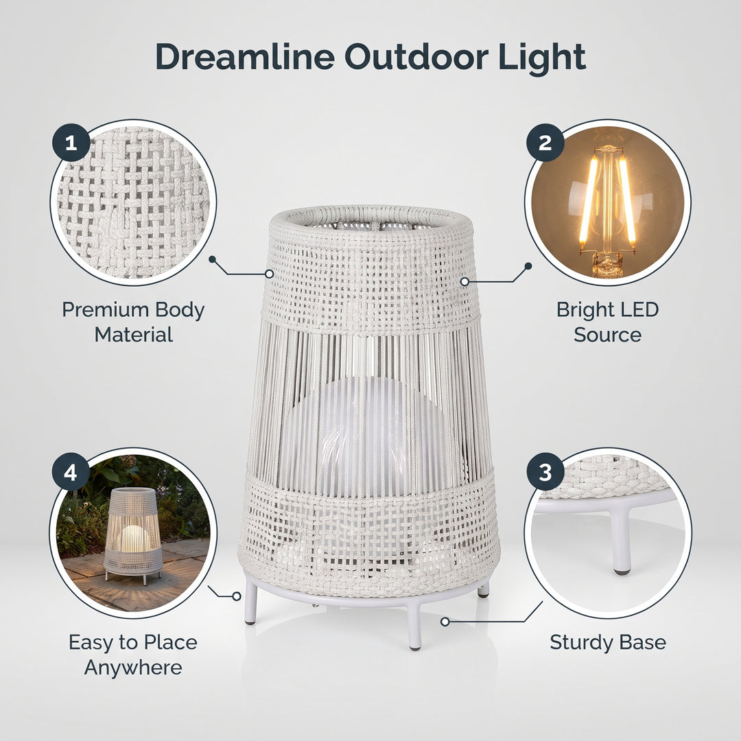 Elsie Outdoor Rope Floor Lamp
