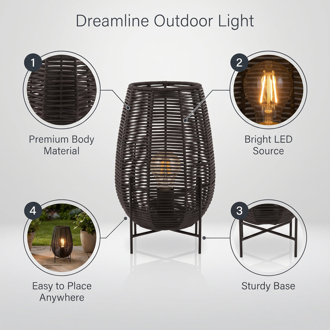 Takei Outdoor Wicker Floor Lamp