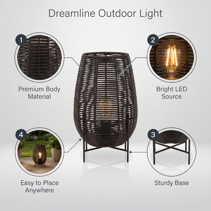 Takei Outdoor Wicker Floor Lamp