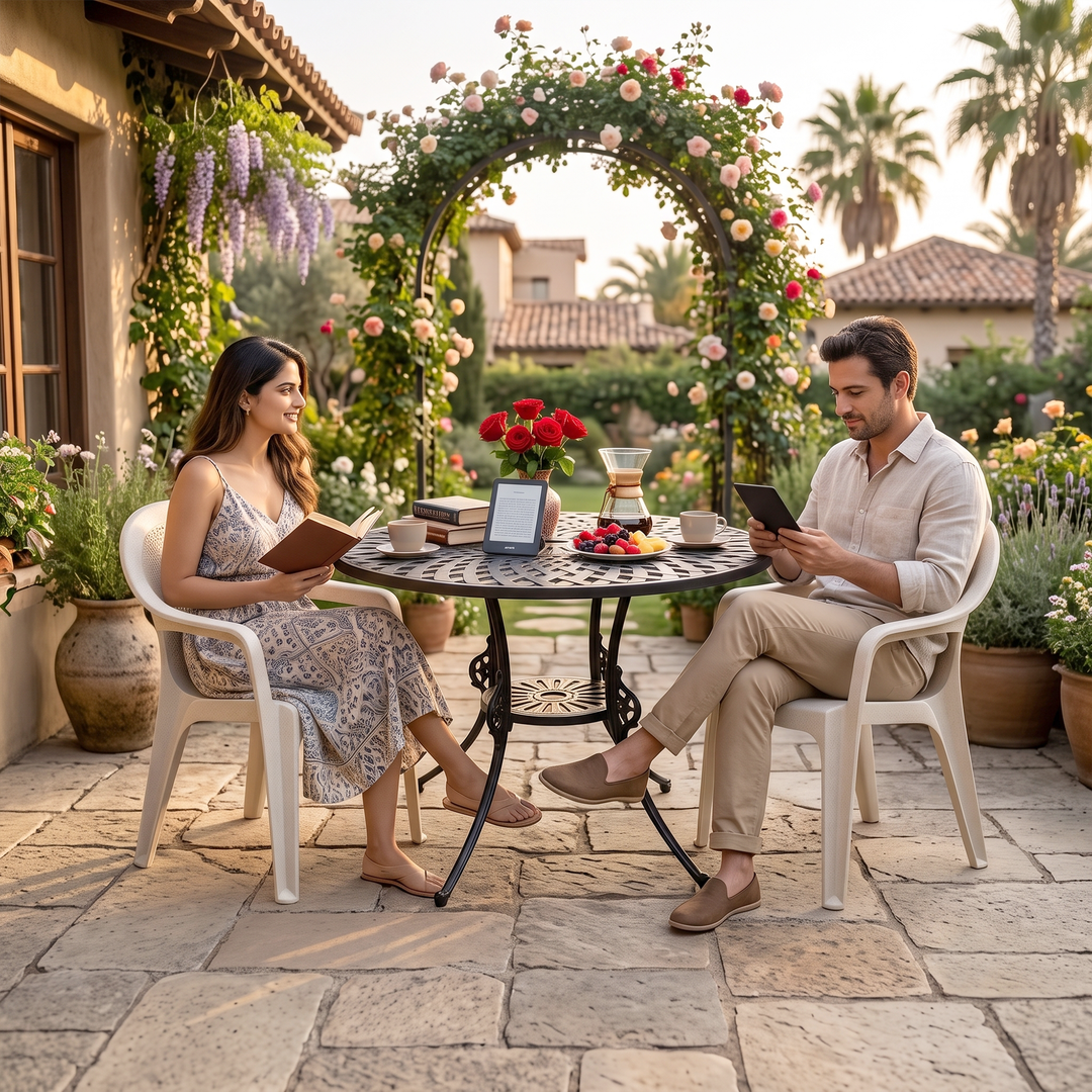 Leon Cast Aluminium Garden Patio 1 Table
