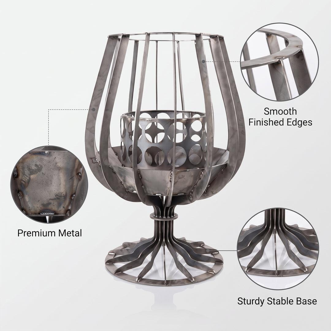 Nova Glass Shape Outdoor Fire Pits