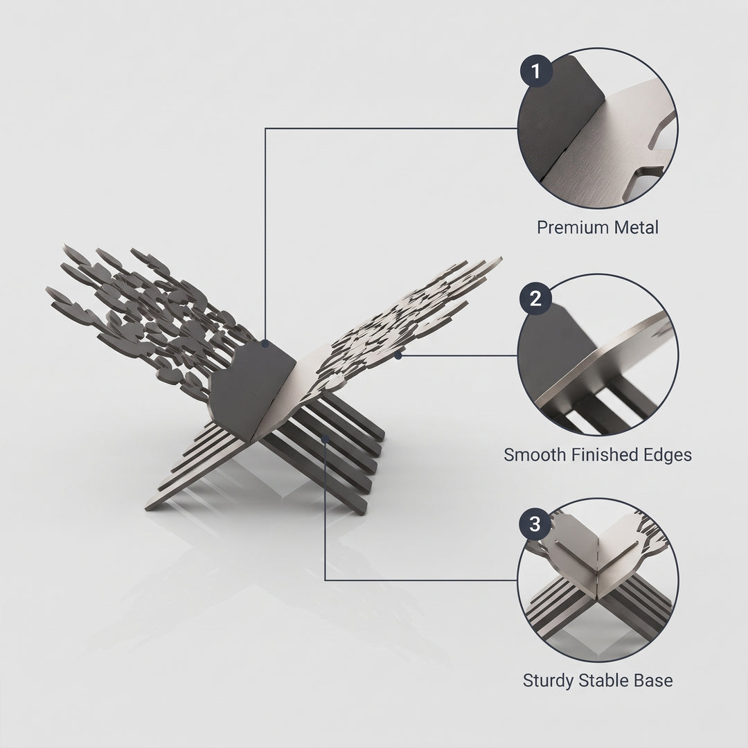 Neva Outdoor Metal Rack (Silver)