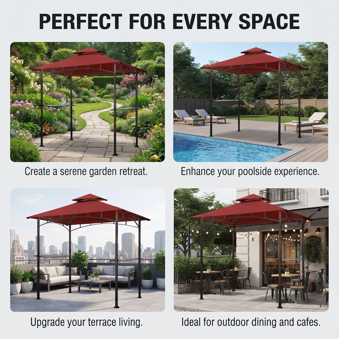 Aglaë Outdoor Gazebo For Garden ,Terrace (Black)