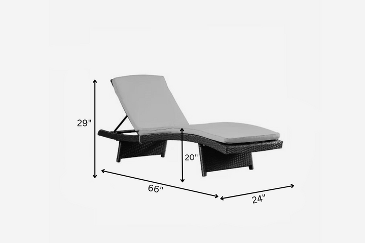 Evita Outdoor Swimming Poolside Lounger Set of 2  (Brown)