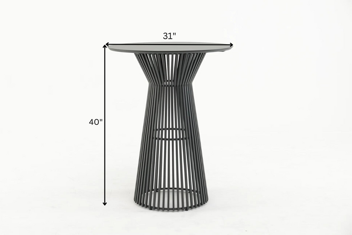 Javier Outdoor Patio Bar Set 2 Chairs and 1 Table Set