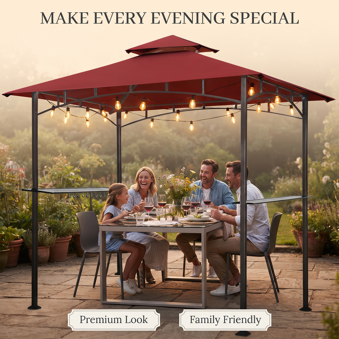 Aglaë Outdoor Gazebo For Garden ,Terrace (Black)