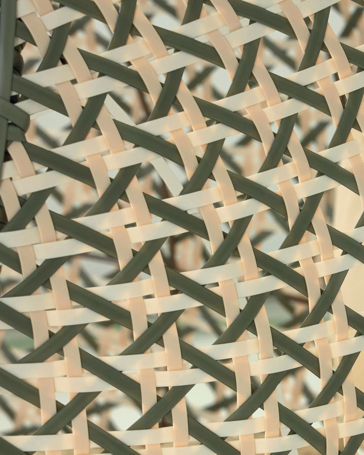 Fabula Single Seater Hanging Swing Without Stand For Balcony, Garden Swing (Beige)