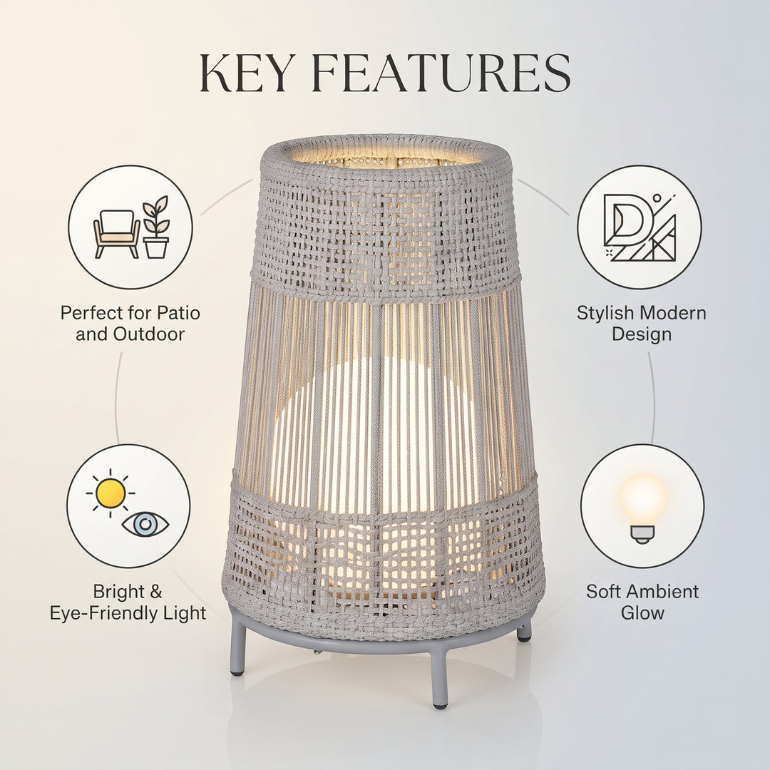 Elsie Outdoor Rope Floor Lamp