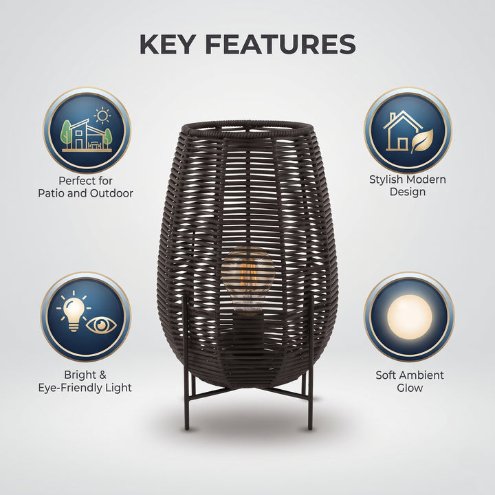 Takei Outdoor Wicker Floor Lamp
