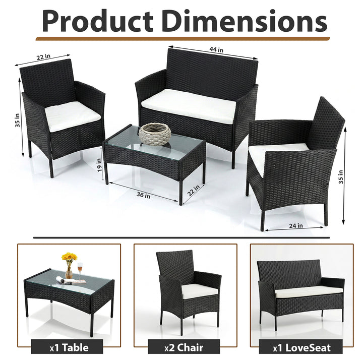 Aaru Outdoor Sofa Set 2 Seater , 2 Single seater and 1 Center Table Set
