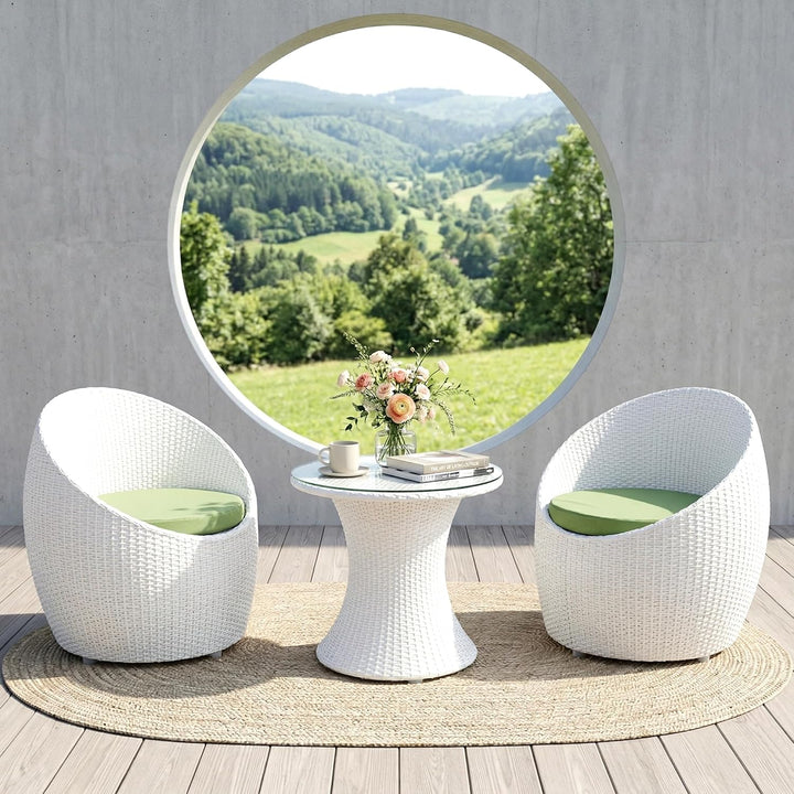 Coco Outdoor Patio Seating Set 2 Chairs and 1 Table Set