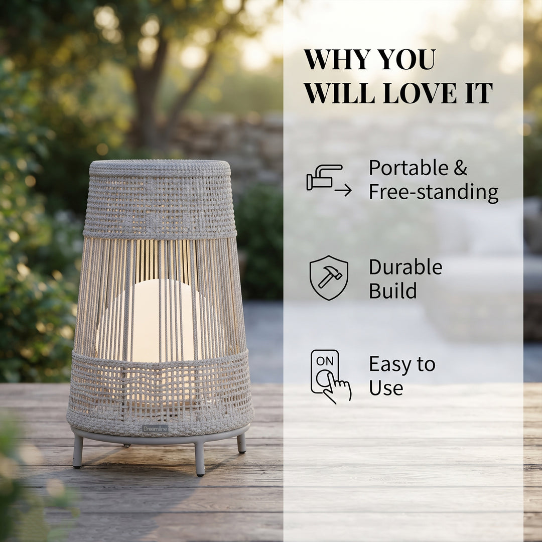 Elsie Outdoor Rope Floor Lamp