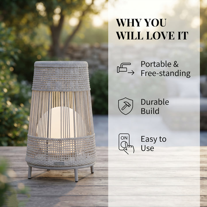 Elsie Outdoor Rope Floor Lamp