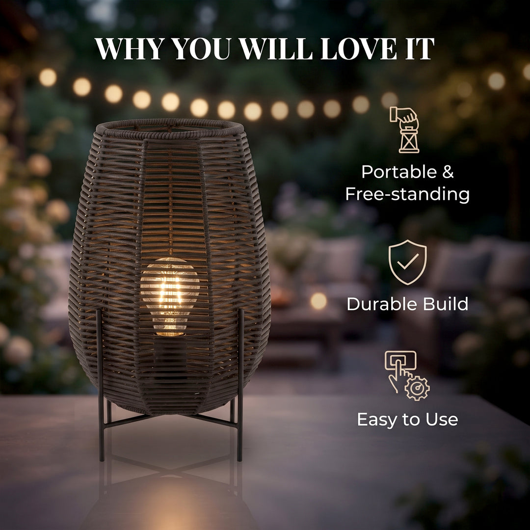 Takei Outdoor Wicker Floor Lamp