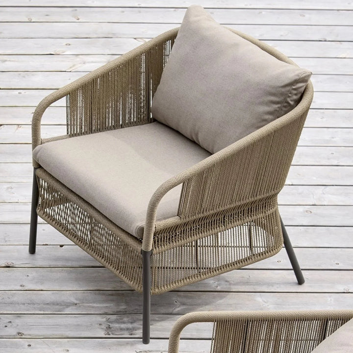 Danza Outdoor Sofa Set 2 Single seater Braided & Rope