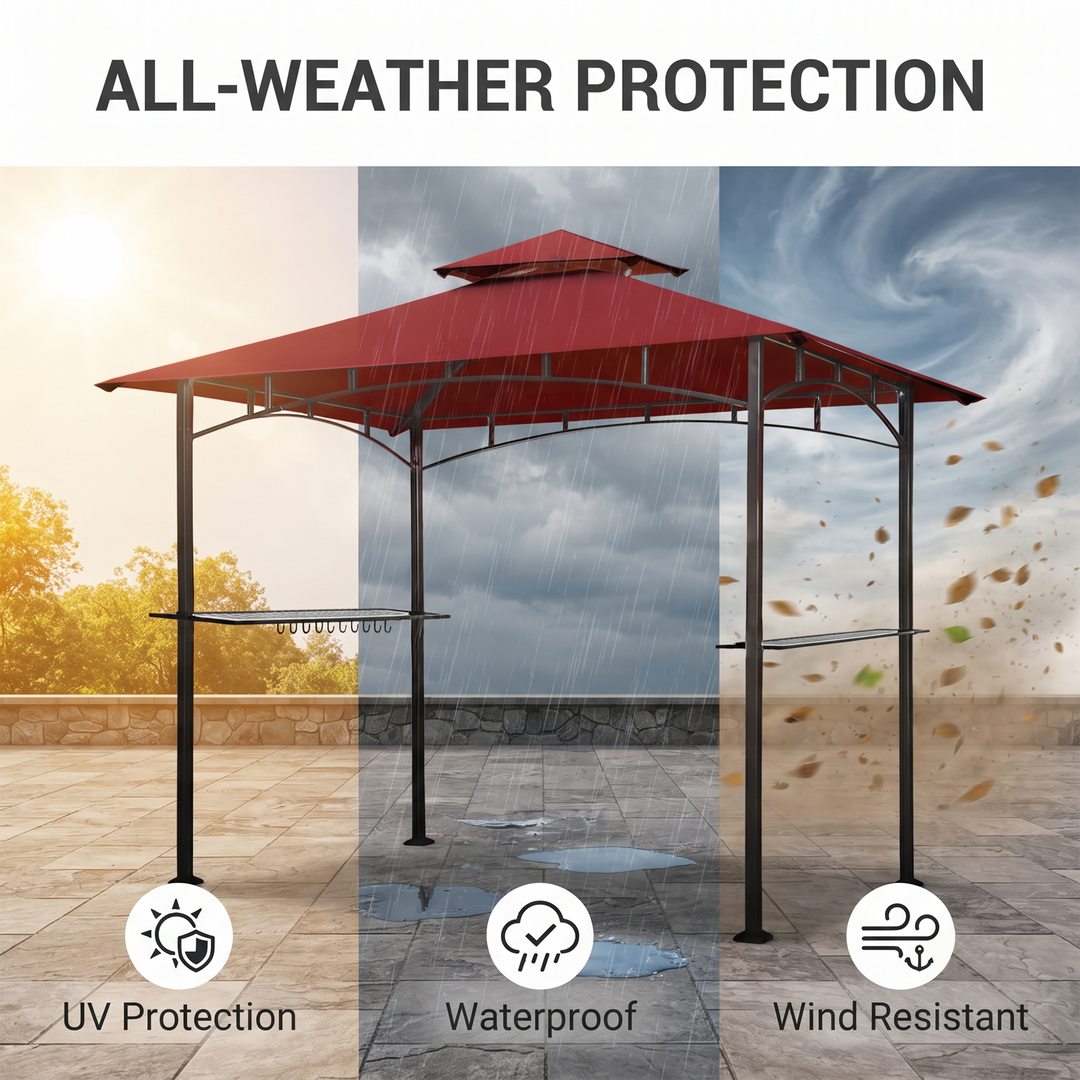 Aglaë Outdoor Gazebo For Garden ,Terrace (Black)