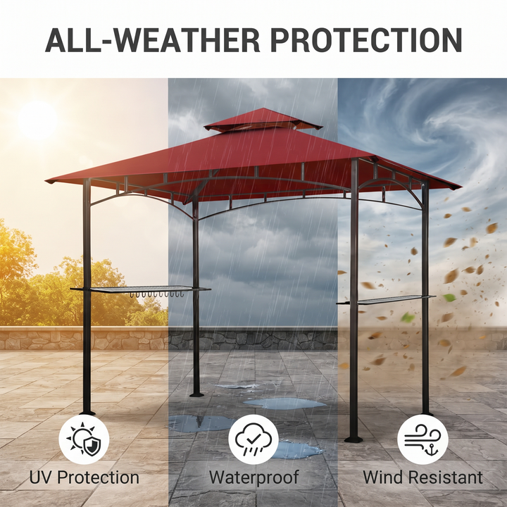 Aglaë Outdoor Gazebo For Garden ,Terrace (Black)