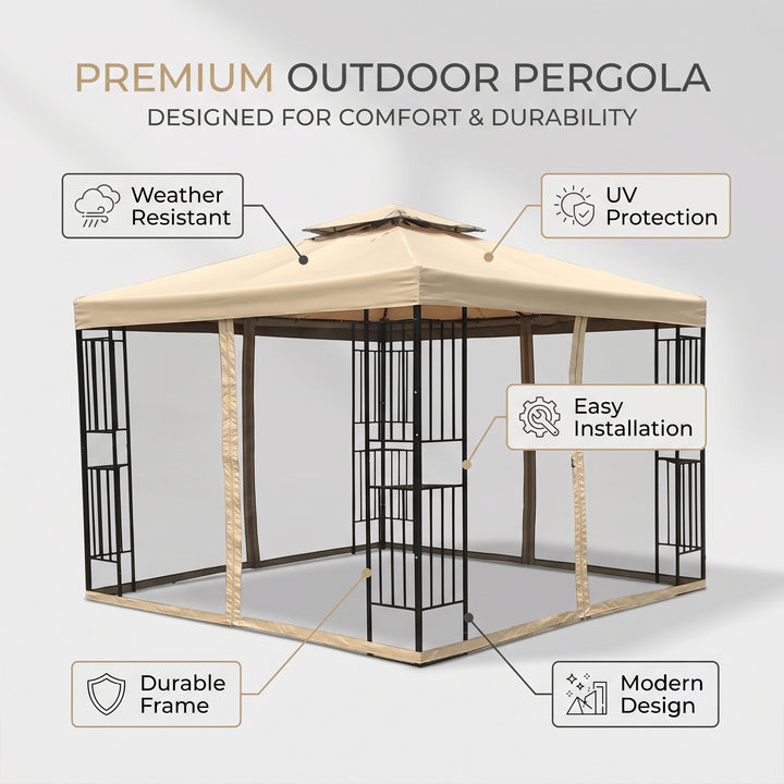 Alma Outdoor Gazebo For Garden,Terrace