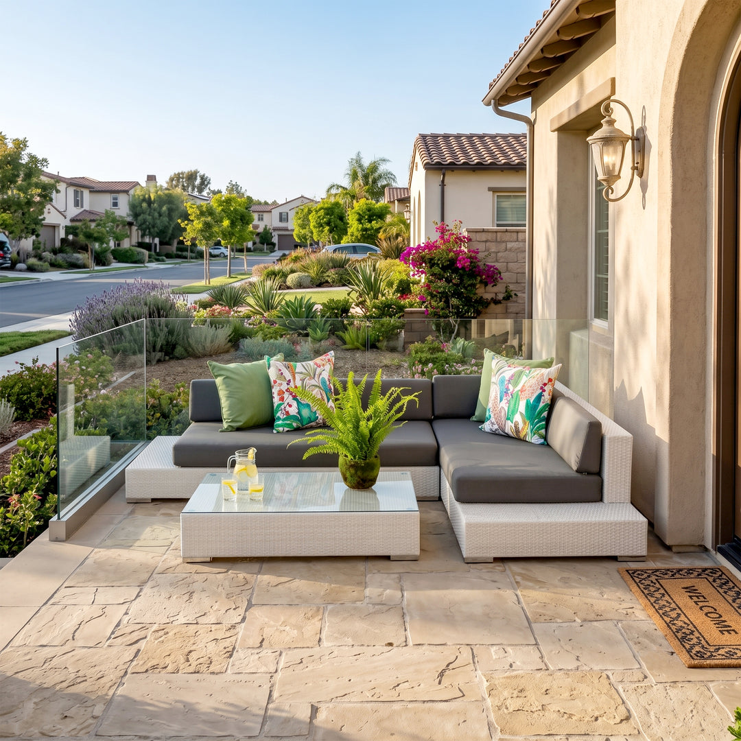 Alison Outdoor Sofa Set 2 Seater Right Sofa, 2 Seater Left Sofa and 1 Center Table