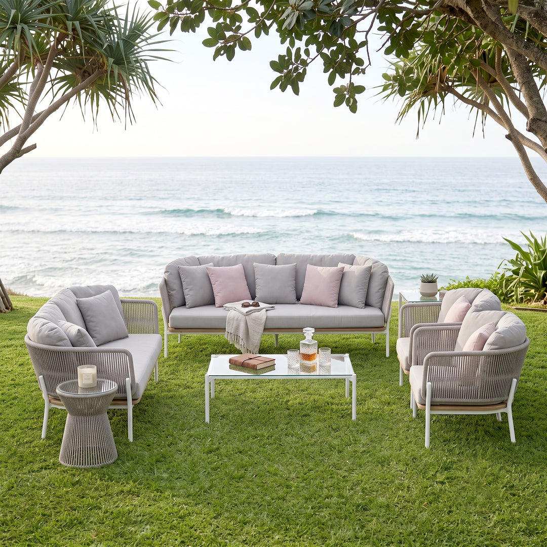 Arthur Outdoor Sofa Set 2 3 Seater sofa, 2 Single seater, 1 Small Table and 1 Center Table With 1 Side Table Set