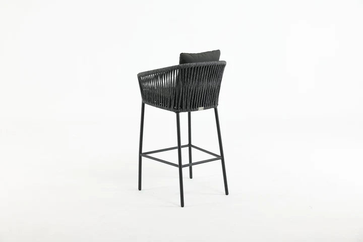 Pirlo Outdoor Patio Bar Sets 4 Chairs and 1 Table (Dark Grey)